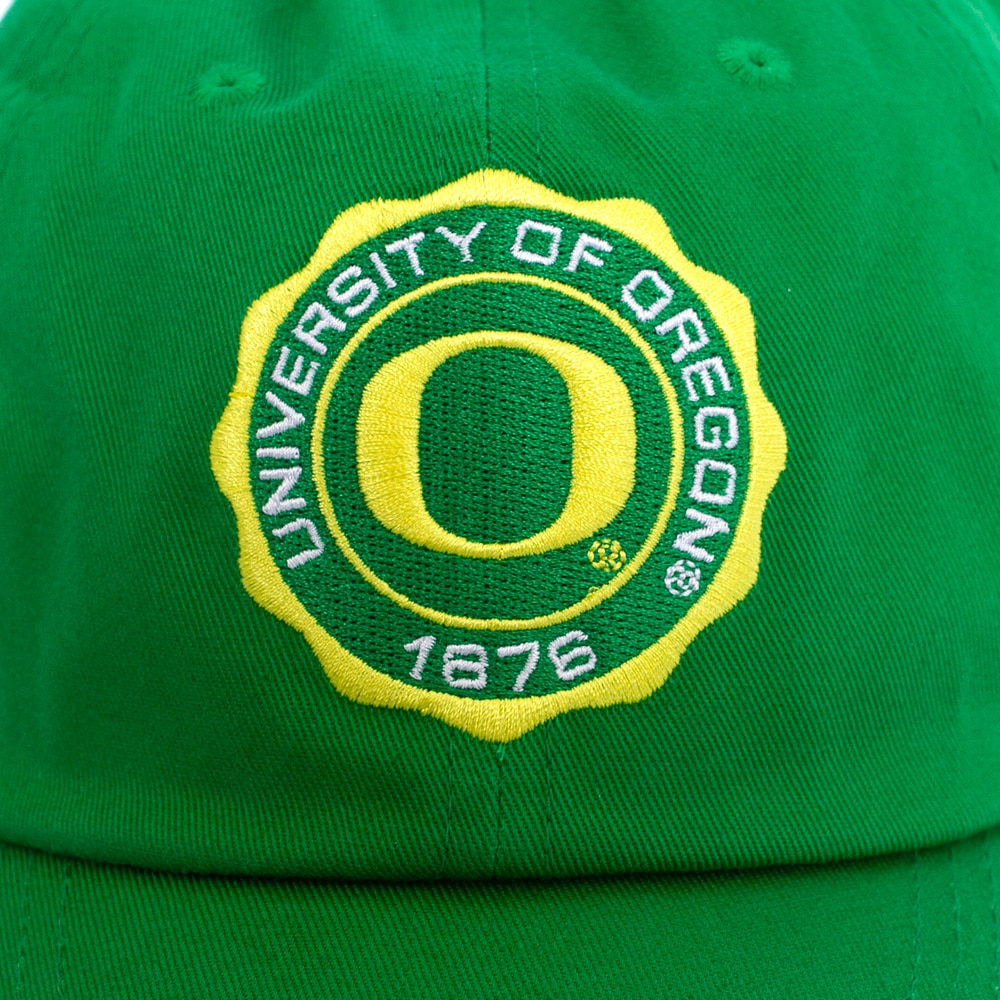 Classic Oregon O, Nike, Green, Curved Bill, Cotton, Accessories, Unisex, Twill, Unstructured, Patch, University of Oregon, Adjustable, Hat, 812078